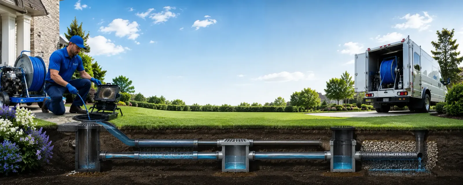 Outdoor drain cleaning information for Fieldale, VA